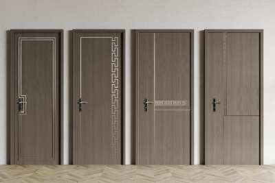 新中式门3D模型下载